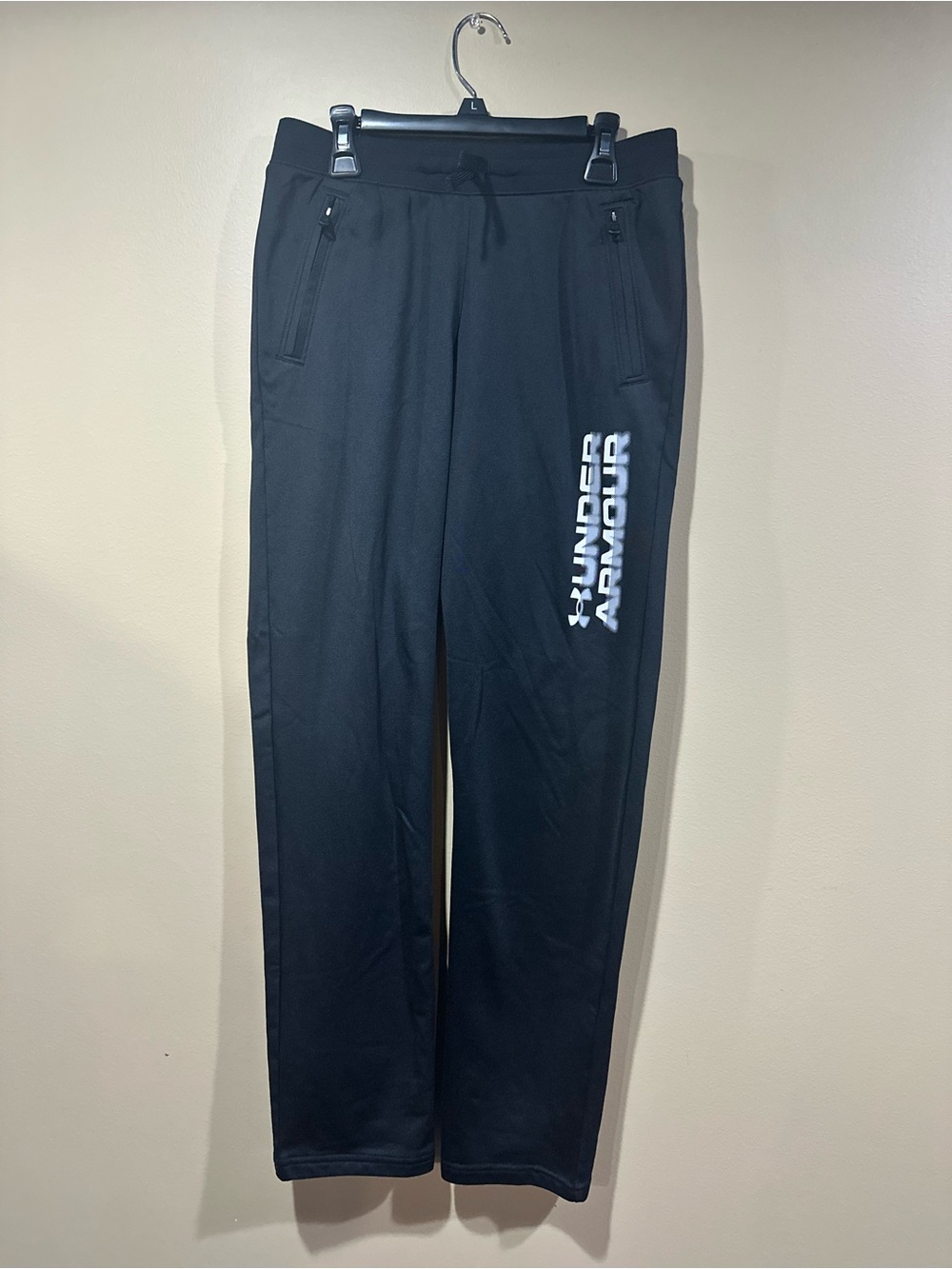 Under Armour Black Youth Joggers with Vertical Logo